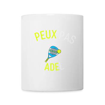 J'peux pas j'ai Padel - Mug blanc - blanc - Devant