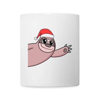Sloth Christmas Hello Greeting - Mug - white - Front