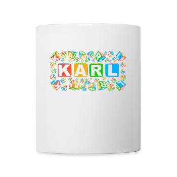 KARL colourful cubes - Tasse - Weiß - Vorne
