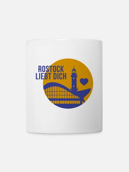 Rostock liebt dich - Tasse - Weiß