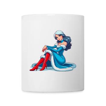 Ded Moroz Snegurotschka russischer Weihnachtsmann - Tasse - Weiß - Vorne