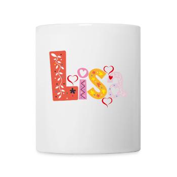 Nom personnalisé de Lisa - Mug blanc - blanc - Devant