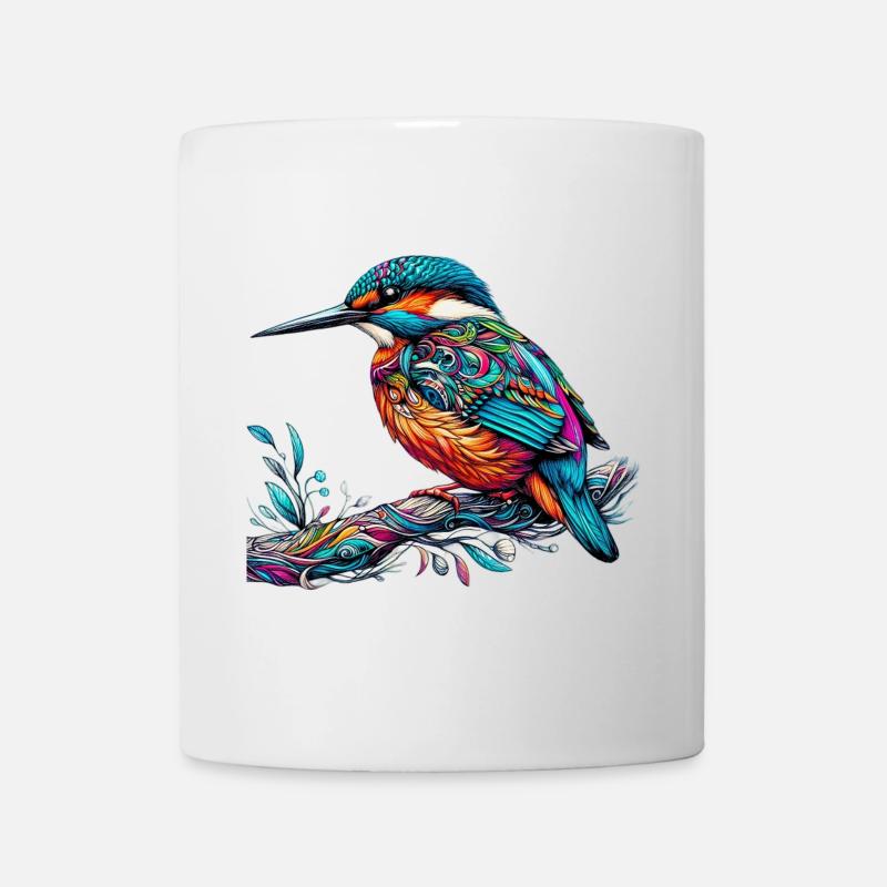 Martin-pêcheur - Mug blanc - blanc