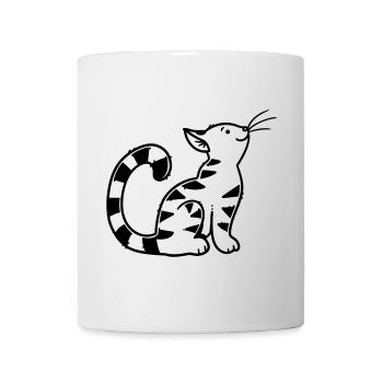 Cartoon Kitten - Mug - white - Front