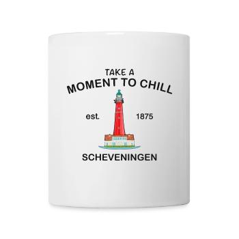 Scheveningen, La Haye, Moment de détente, Dessin - Mug blanc - blanc - Devant