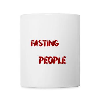 Fasting people - Tasse - Weiß - Vorne