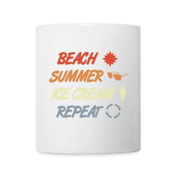 Vintage Eiscreme Spruch - Tasse - Weiß - Vorne