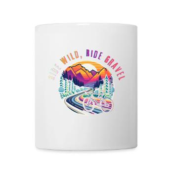 Aventure en vélo de gravier Wild Ride - Mug blanc - blanc - Devant