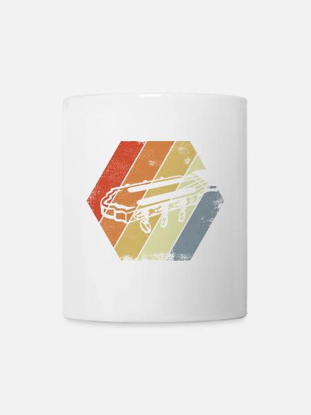 Gitarre Kopfplatte Vintage - Tasse - Weiß