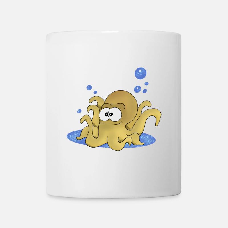 Krake - Tasse - Weiß
