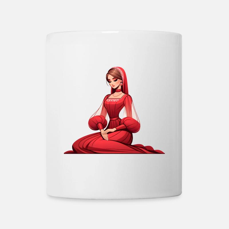 Ded Moroz Snegurotschka russischer Weihnachtsmann - Tasse - Weiß
