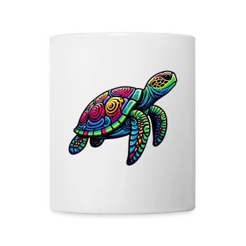 Tortue marine - Mug blanc - blanc - Devant