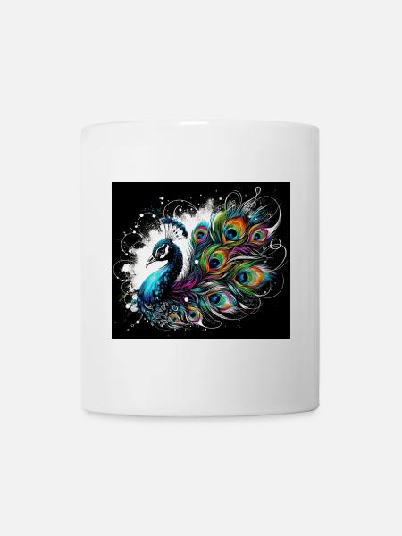 Paon - Mug blanc - blanc