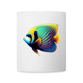 Poisson ange empereur - Mug blanc - blanc - Devant