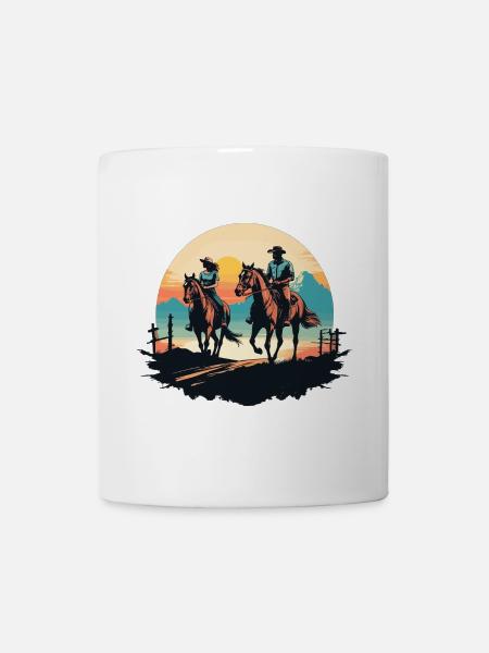 Western Riding - Mug - white