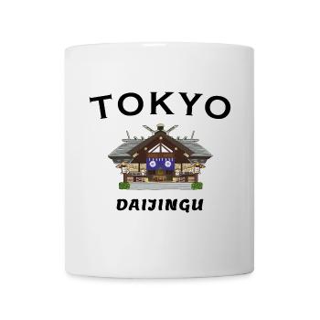 Tokio, Schrein Daijingu, Liebe und Glück Zeichnung - Tasse - Weiß - Vorne