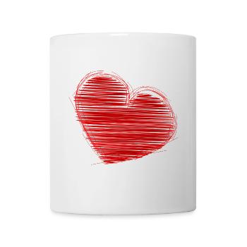 COUPLE. JUST MARRIED. Bachelorette party. VALENTINE'S DAY. LOVE. - Mug - white - Front