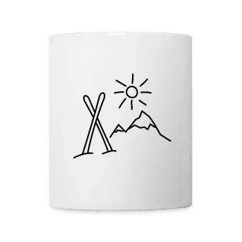 Ski - Mug blanc - blanc - Devant