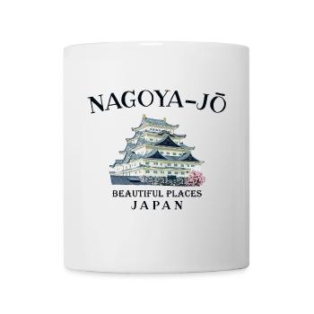 Château de Nagoya, beaux endroits au Japon Dessin - Mug blanc - blanc - Devant