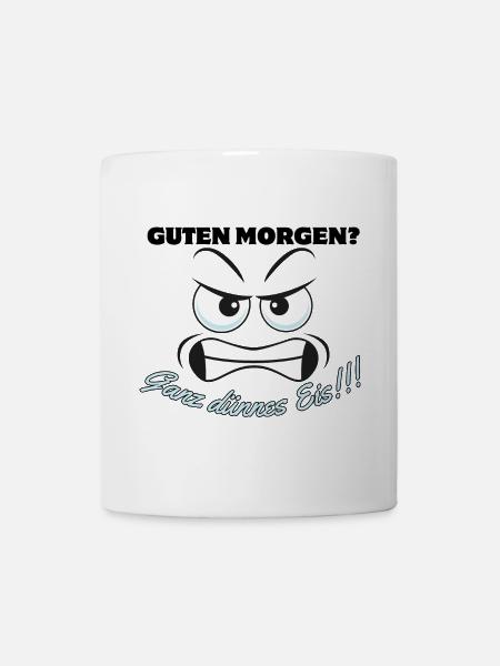 Angry Polar Bear Motif with Saying - Mug - white