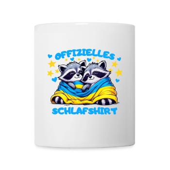 Votre chemise de nuit câline avec un cœur pour l’Ukraine - Mug blanc - blanc - Devant