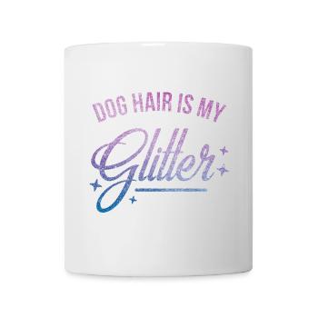 Les poils de chien sont mes paillettes - Mug blanc - blanc - Devant