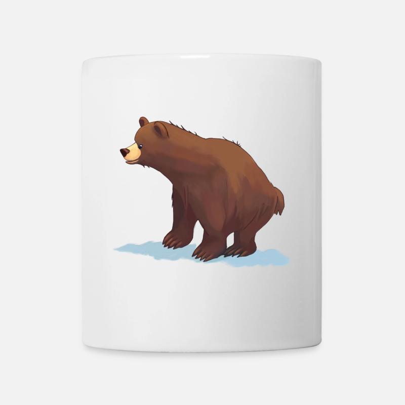 Brown Bear (painting) - Mug - white