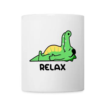 Krokodil entspannen - Tasse - Weiß - Vorne