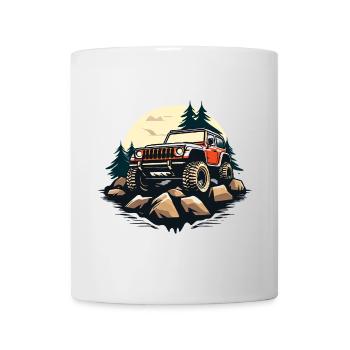Aus Road_01 - Tasse - Weiß - Vorne