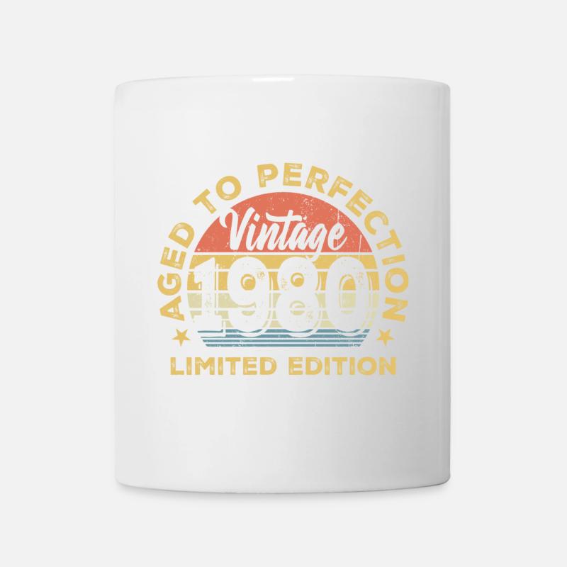 Vintage 1960 Crest Round - Mug - white