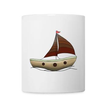 Bateau - Mug blanc - blanc - Devant