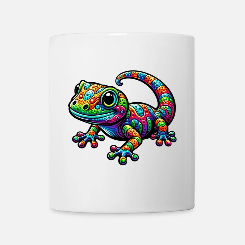 Gecko - Tasse - Weiß