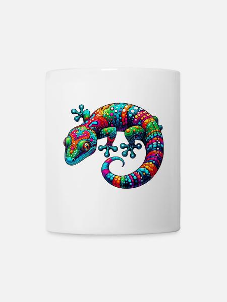 Gecko - Tasse - Weiß