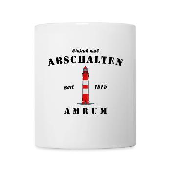 Lighthouse on Amrum, Just switch off - Mug - white - Front