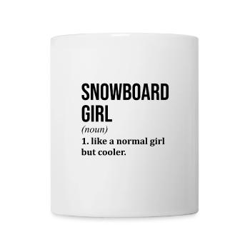 Snowboard - Tasse - Weiß - Vorne