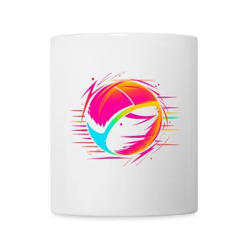 Ballon de volley-ball Retrowave Look - Mug blanc - blanc - Devant