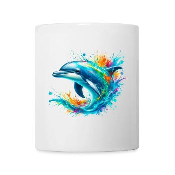 Dauphin - Mug blanc - blanc - Devant