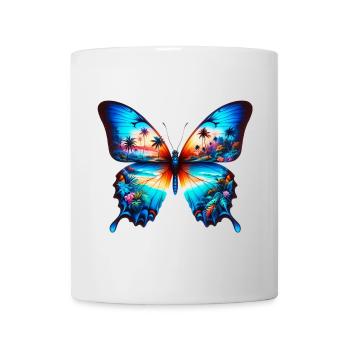 Schmetterling - Tasse - Weiß - Vorne
