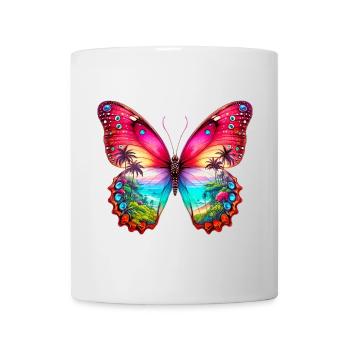 Schmetterling - Tasse - Weiß - Vorne