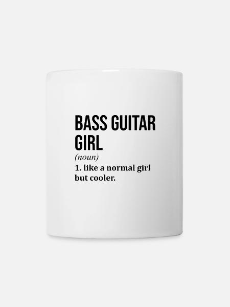Bassgitarre Bassgitarre Bassgitarre Bassgitarre - Tasse - Weiß