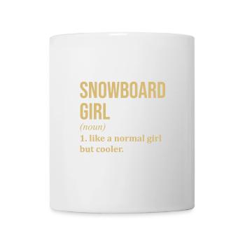 Snowboard - Tasse - Weiß - Vorne