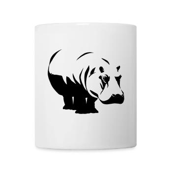 Nilpferd Hippo - Tasse - Weiß - Vorne