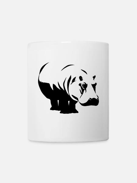 Nilpferd Hippo - Tasse - Weiß