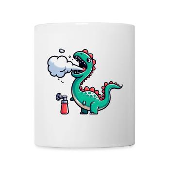 Dinosaure Stoner Weed Drôles D’animaux - Mug blanc - blanc - Devant