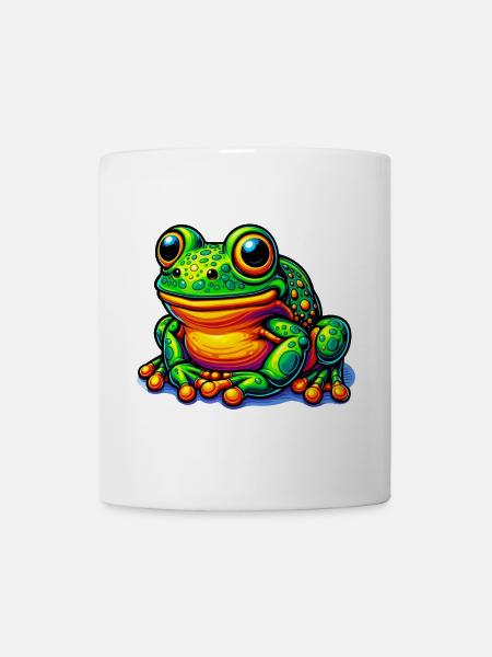 Frosch - Tasse - Weiß