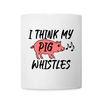Je pense que mon cochon siffle - Mug blanc - blanc - Devant