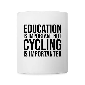 Radfahren - Tasse - Weiß - Vorne