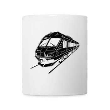Zug Grafik - Tasse - Weiß - Vorne