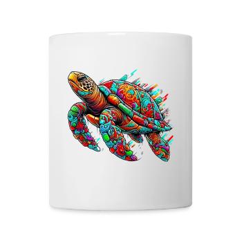 Tortue - Mug blanc - blanc - Devant