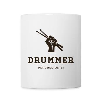 Schlagzeuger, Perkussionist - Tasse - Weiß - Vorne